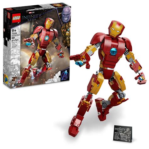 all lego iron man figures|iron man buildable figure.